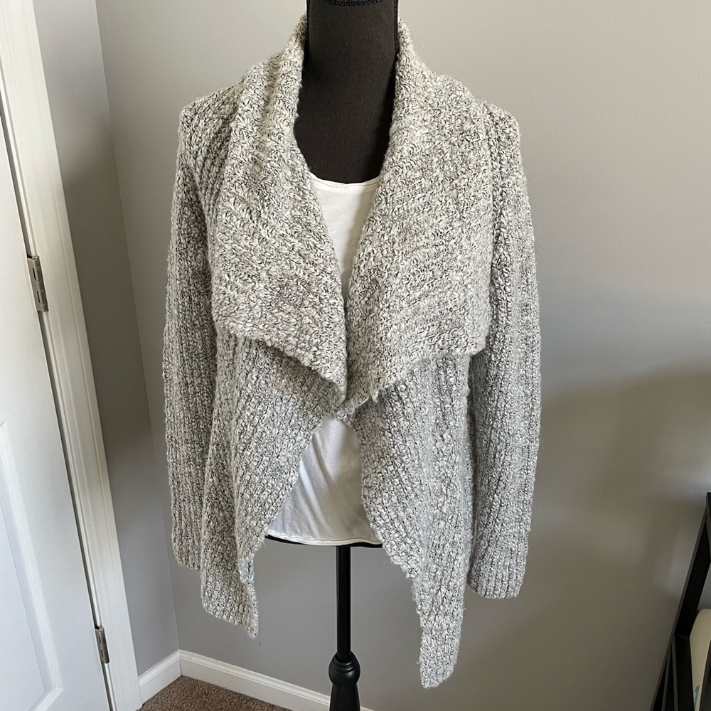 Lou & Grey Drape-front Sweater